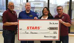 Moosomin Elks donate $5,000 to STARS Air Ambulance